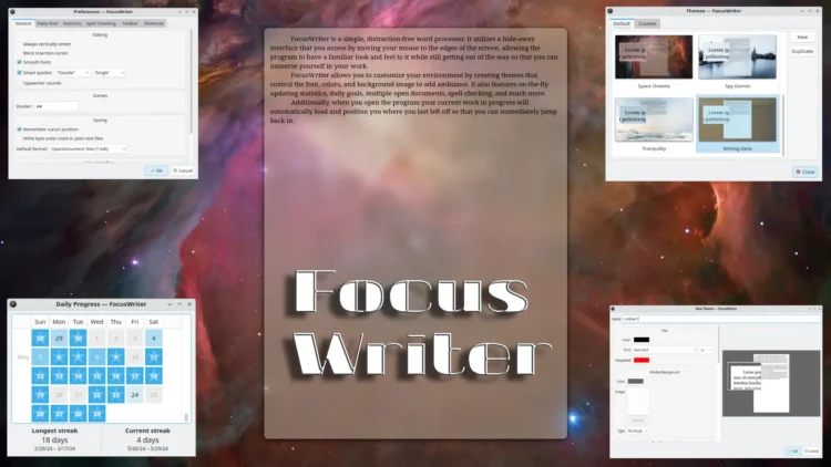 FocusWriter: Η ιδανική εφαρμογή για τους λάτρεις της γραφής