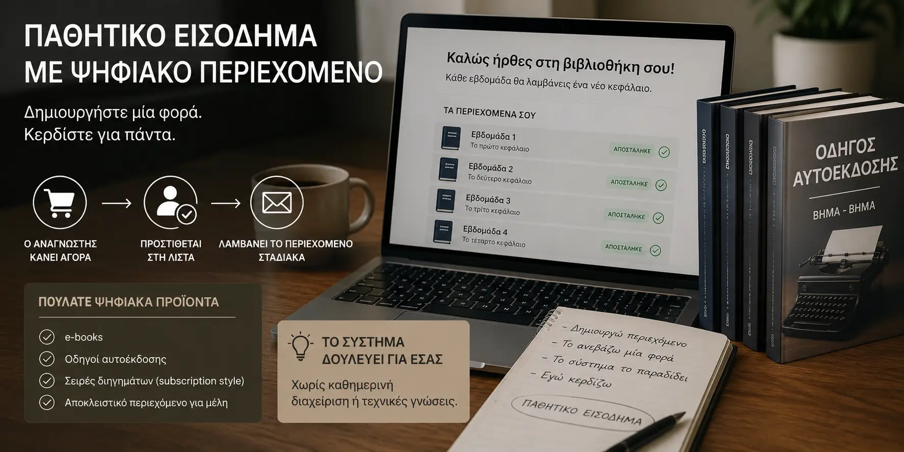 Παθητικό Εισόδημα με Ψηφιακό Περιεχόμενο